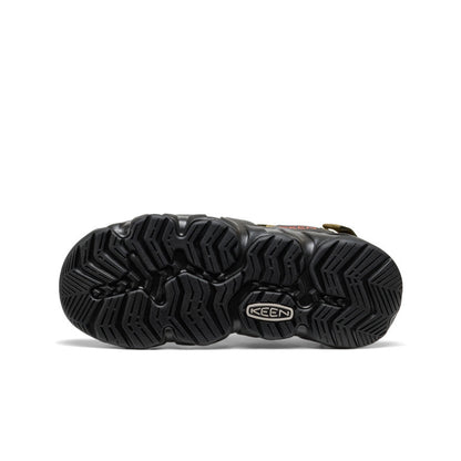Keen New | Men's Hyperport Fisherman Leather Sandal Dark Olive/Black