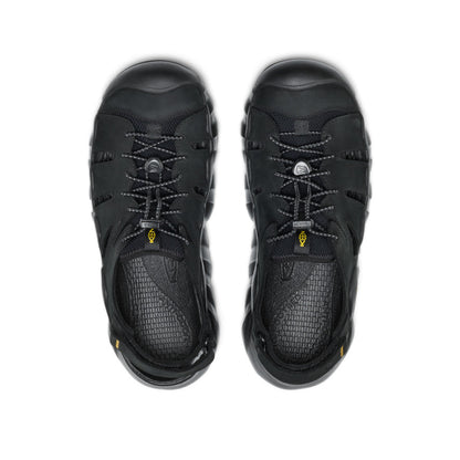 Keen US | Men's Hyperport Fisherman Leather Sandal Black/Keen Yellow