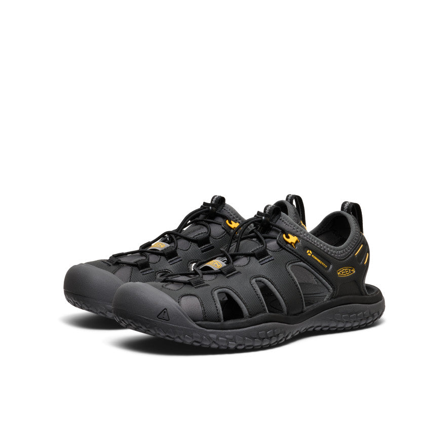 Keen Popular style | Men's SOLR Sandal Black/Gold