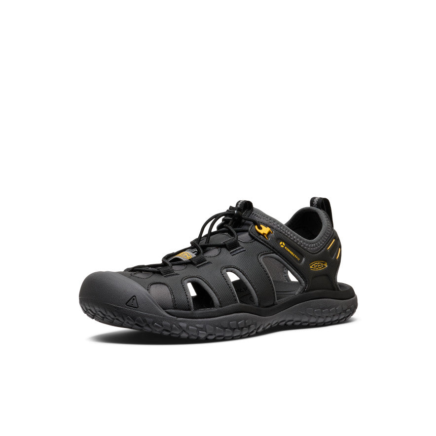 Keen Popular style | Men's SOLR Sandal Black/Gold