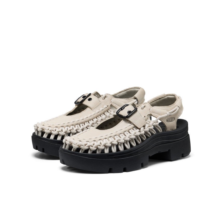 Keen Hot style | All Gender UNEEK PLT Mary Jane Sneaker Birch Smooth Lea