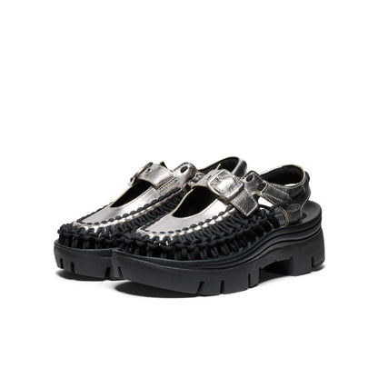 Keen US | All Gender UNEEK PLT Mary Jane Sneaker Silver/Black