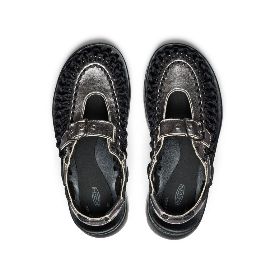 Keen US | All Gender UNEEK PLT Mary Jane Sneaker Silver/Black