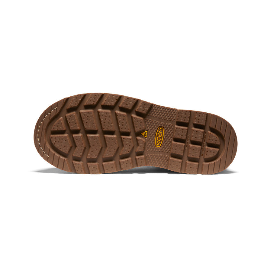 Keen | Men's Cincinnati 6" Waterproof 90° Heel Boot (Carbon Toe) Tuscan Red/Sandshell