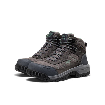 Keen Sale | Women's Skokie Waterproof Work Boot (Carbon Toe) Magnet/Black