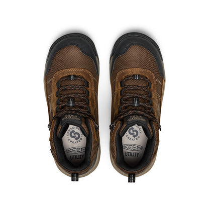 Keen Discount | Women's Skokie Waterproof Work Boot (Soft Toe) Bison/Black