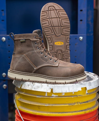 Keen Popular style | Women's San Jose 6" Waterproof Boot (Aluminum Toe) Cascade Brown/Gum