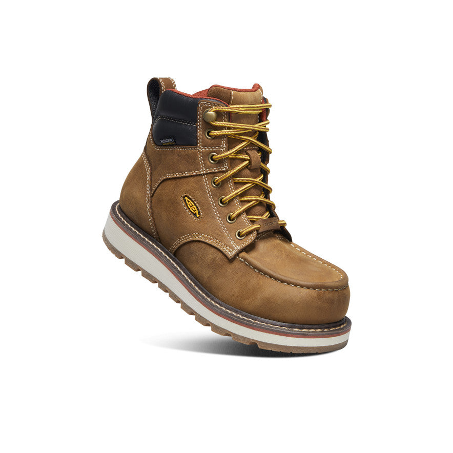Keen Discount | Women's Cincinnati 6" Waterproof Boot (Carbon Toe) Belgian/Sandshell
