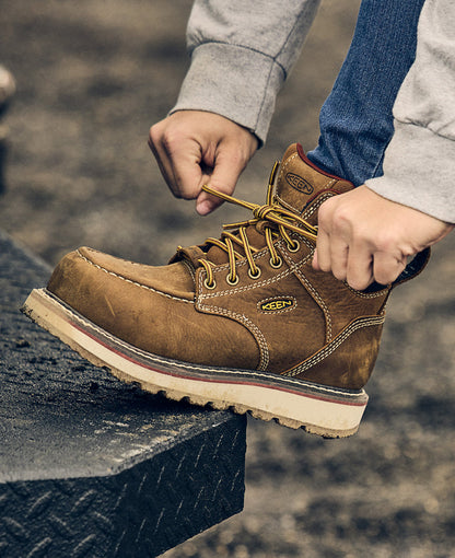 Keen Discount | Women's Cincinnati 6" Waterproof Boot (Carbon Toe) Belgian/Sandshell