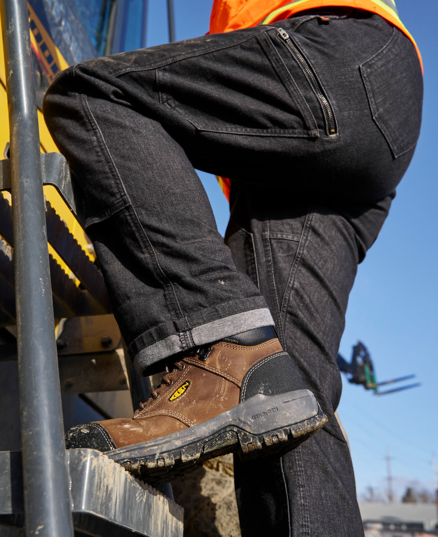 Keen New | Women's Evanston 6" Waterproof Boot (Carbon Toe) Bison/Black