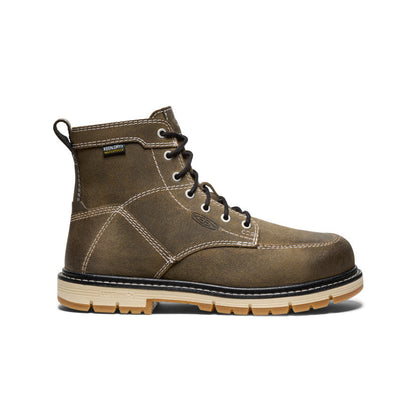 Keen Near Me | Women's San Jose 6" Waterproof 90° Heel Boot (Aluminum Toe) Steel Grey/Gum