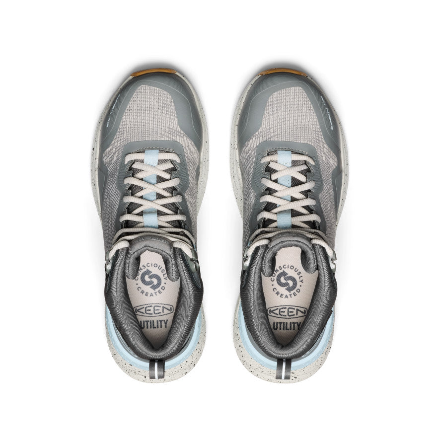 Keen | Women's Synchro Waterproof Work Boot (Carbon Toe) Steel Grey/Gum
