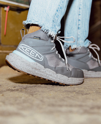 Keen | Women's Synchro Waterproof Work Boot (Carbon Toe) Steel Grey/Gum