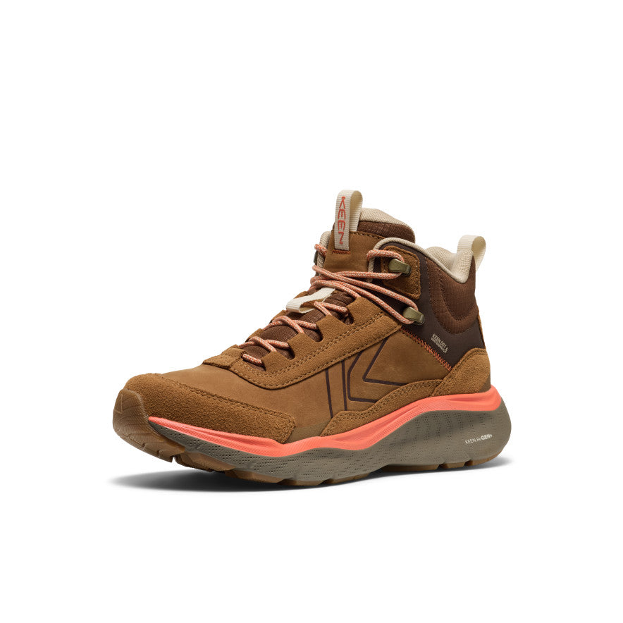 Keen Outlet | Women's Leiki Waterproof Leather Hiking Boot Chipmunk/Bison