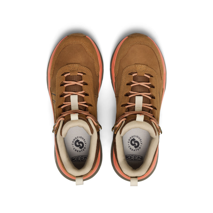 Keen Outlet | Women's Leiki Waterproof Leather Hiking Boot Chipmunk/Bison