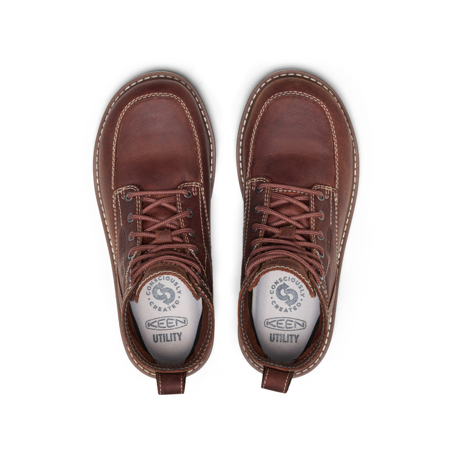 Keen | Women's San Jose 6" Boot (Aluminum Toe) Gingerbread/Gum