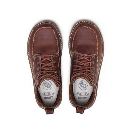 Keen | Women's San Jose 6" Boot (Aluminum Toe) Gingerbread/Gum