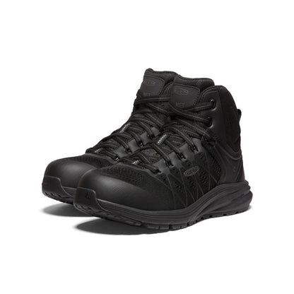 Keen Outlet | Women's Vista Energy Mid INT MET (Carbon Toe) Black/Raven