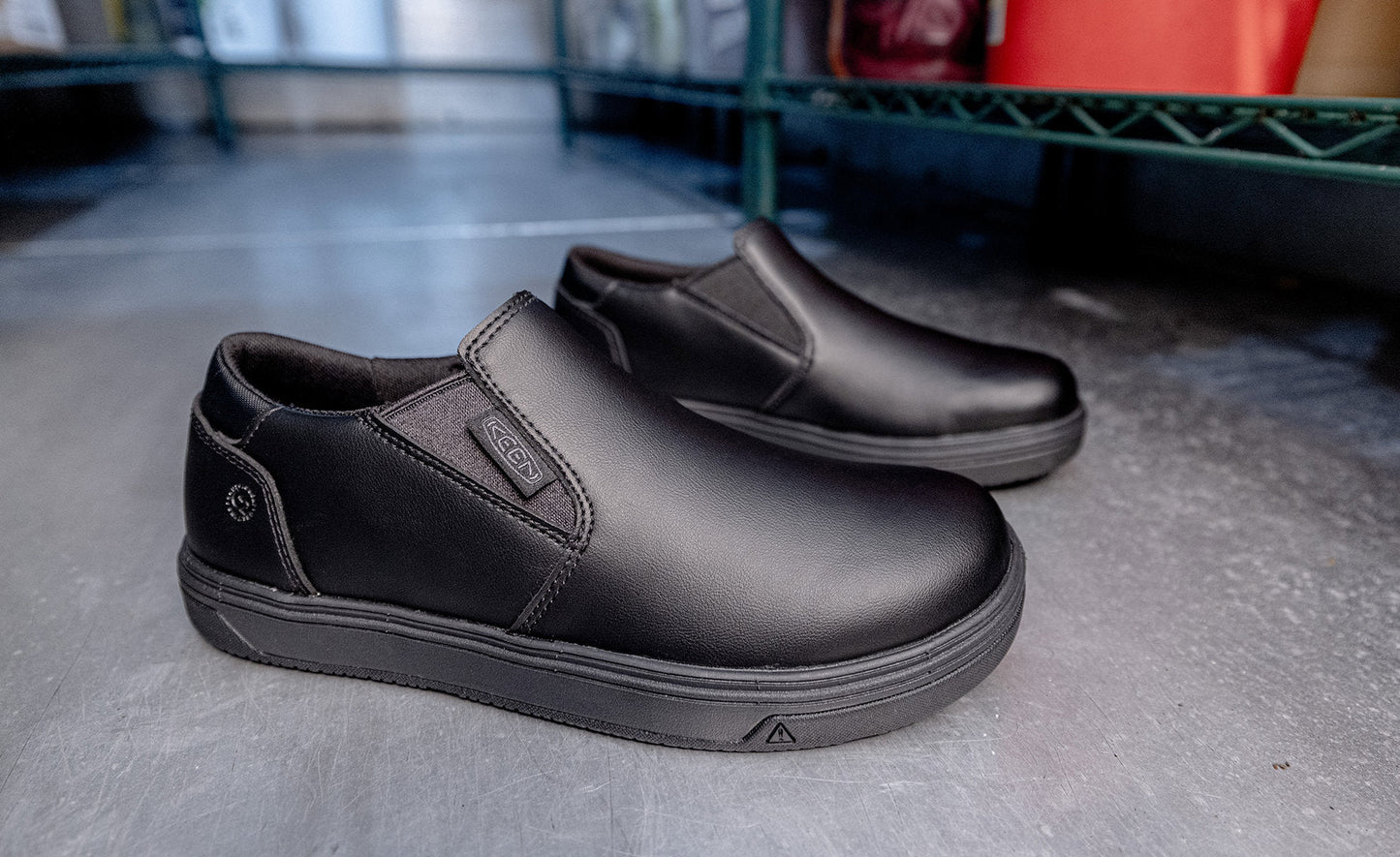 Keen On sale | Women's Kenton Shift WTX Work Shoe (Soft Toe) Black/Black