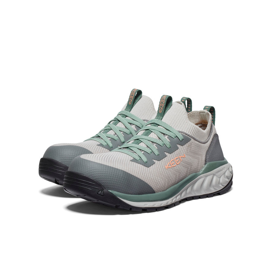 Keen Near Me | Women's Arvada Shift Work Sneaker (Carbon Toe) Steel Grey/Granite Green