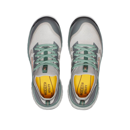 Keen Near Me | Women's Arvada Shift Work Sneaker (Carbon Toe) Steel Grey/Granite Green