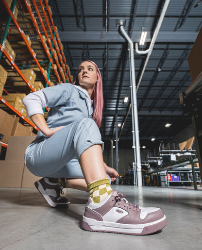 Keen Online | Women's Overton Work Shoe (Carbon Toe) Star White/Black