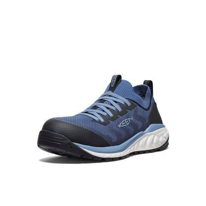 Keen Near Me | Women's Arvada Shift ESD Work Sneaker (Carbon Toe) Vintage Indigo/Faded Denim