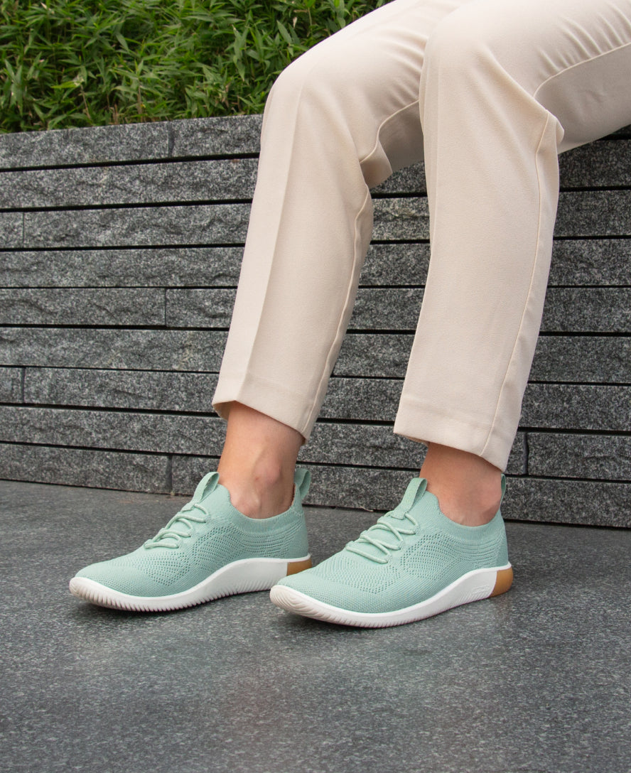 Keen New | Women's KNX Knit Sneaker Granite Green/Lichen
