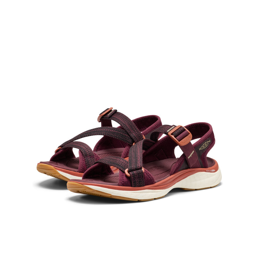 Keen Discount | Women's Leiki Open-Toe Sandal Fig/Burnt Brick