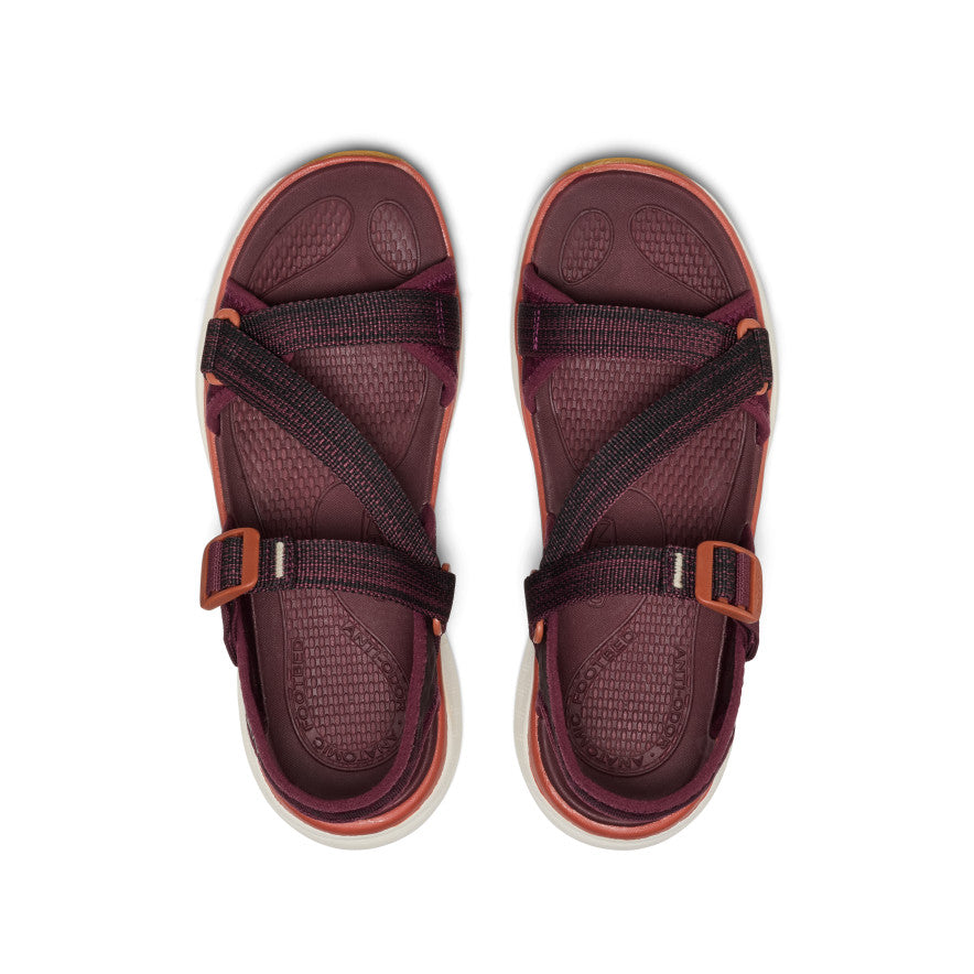 Keen Discount | Women's Leiki Open-Toe Sandal Fig/Burnt Brick