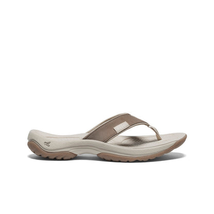Keen US | Women's Kona Leather Flip-Flop Brindle/Silver Birch