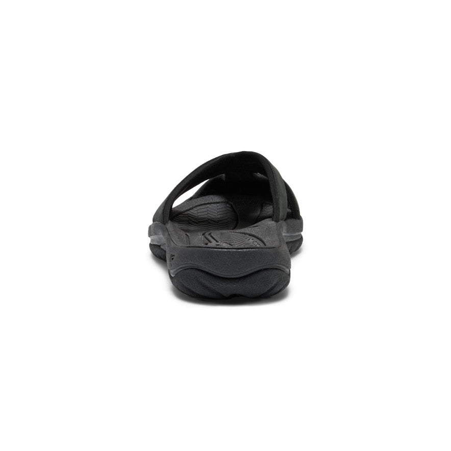 Keen | Women's Bali Leather Slide Sandal Black/Black