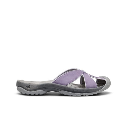 Keen Online | Women's Bali Leather Slide Sandal Purple Haze/Steel Grey
