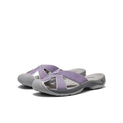 Keen Online | Women's Bali Leather Slide Sandal Purple Haze/Steel Grey