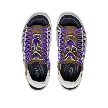 Keen Online | Women's UNEEK II Open Toe x emmi Dark Earth/Tillandsia Purple