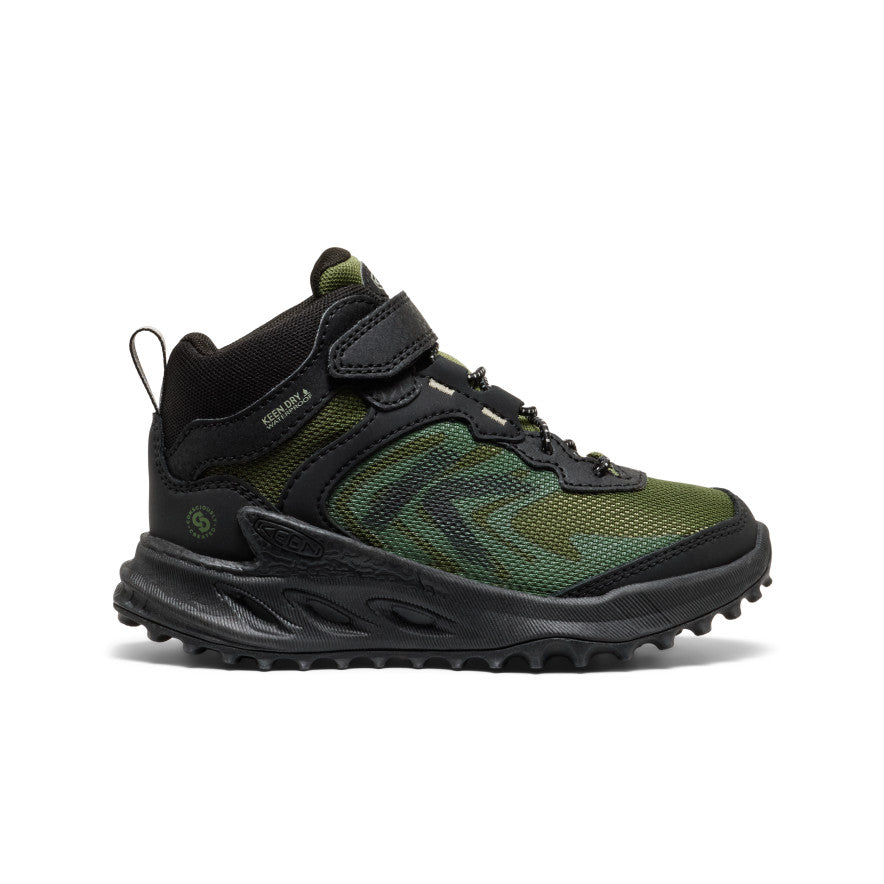 Keen | Little Kids' Zionic Waterproof Hiker Black/Bronze Green