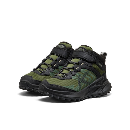 Keen | Little Kids' Zionic Waterproof Hiker Black/Bronze Green