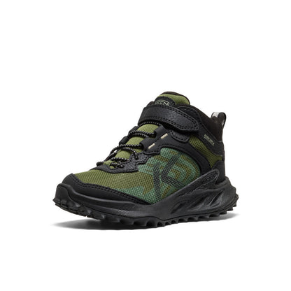 Keen | Little Kids' Zionic Waterproof Hiker Black/Bronze Green