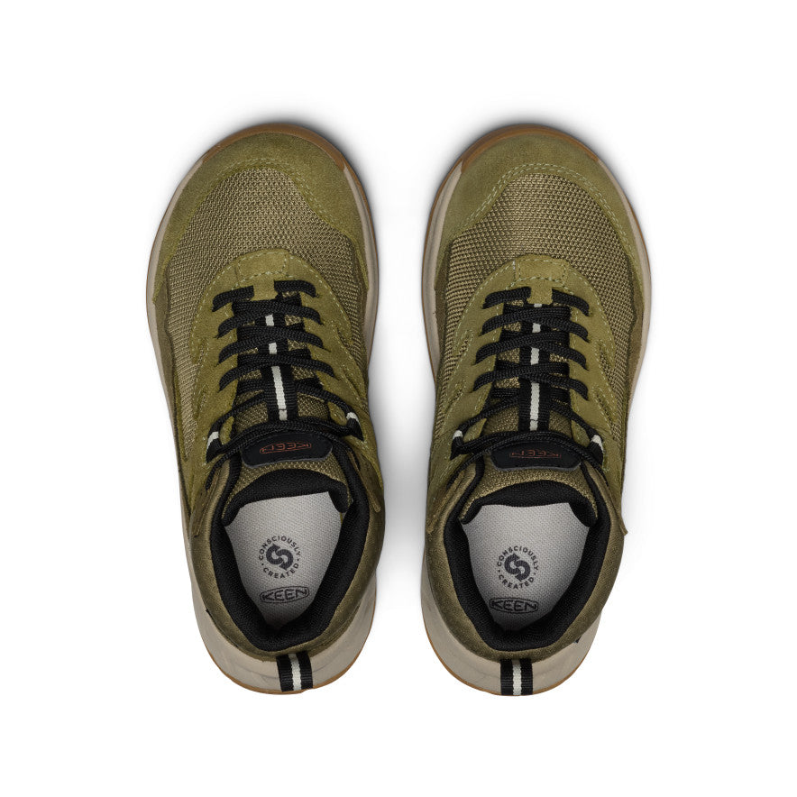 Keen Discount | Big Kids' Hightrail Waterproof Hiking Boot Dark Olive/Martini Olive