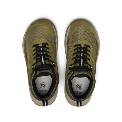 Keen Discount | Big Kids' Hightrail Waterproof Hiking Boot Dark Olive/Martini Olive