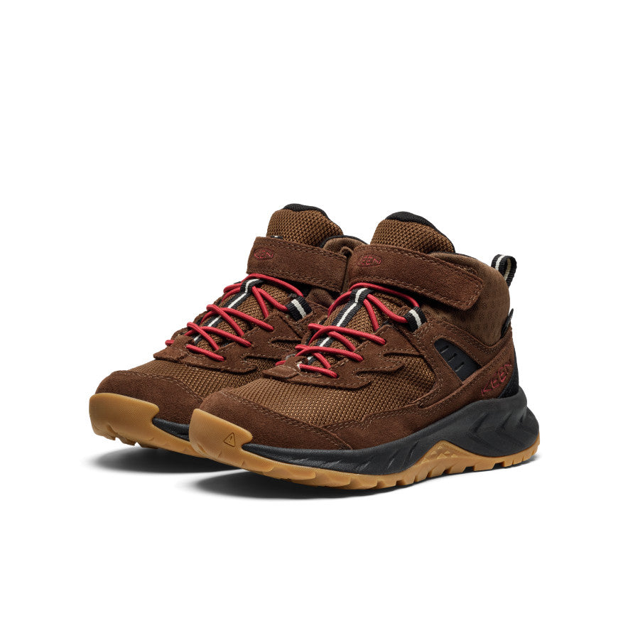 Keen Outlet | Little Kids' Hightrail Waterproof Hiking Boot Dark Earth/Garnet