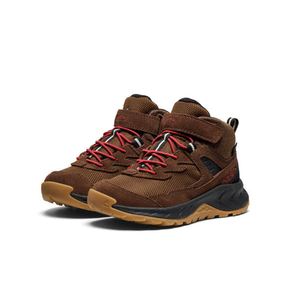 Keen Outlet | Little Kids' Hightrail Waterproof Hiking Boot Dark Earth/Garnet