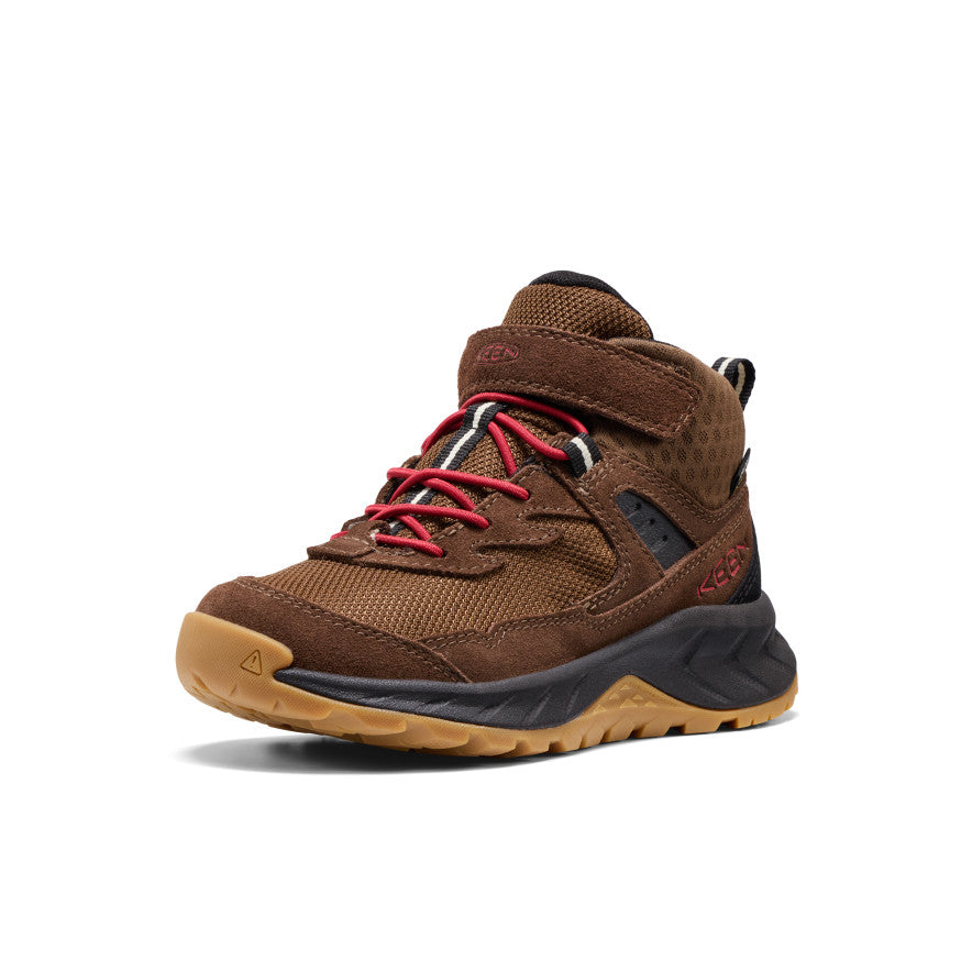 Keen Outlet | Little Kids' Hightrail Waterproof Hiking Boot Dark Earth/Garnet