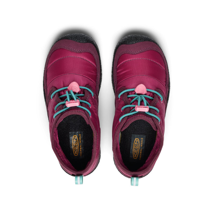 Keen Popular style | Big Kids' Howser II Waterproof Chukka Beaujolais/Pool Blue