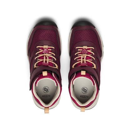 Keen New | Big Kids' Skua Waterproof Boot Fig/Peach Fuzz