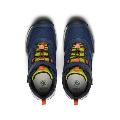 Keen US | Big Kids' Skua Waterproof Boot Naval Academy/Rogue Green