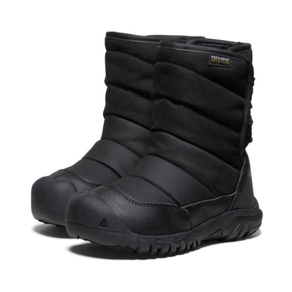 Keen Popular style | Little Kids' Puffrider Waterproof Winter Boot Black/Steel Grey