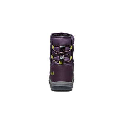Keen Hot style | Big Kids' Puffrider Waterproof Winter Boot Black Plum/Daiquiri Green