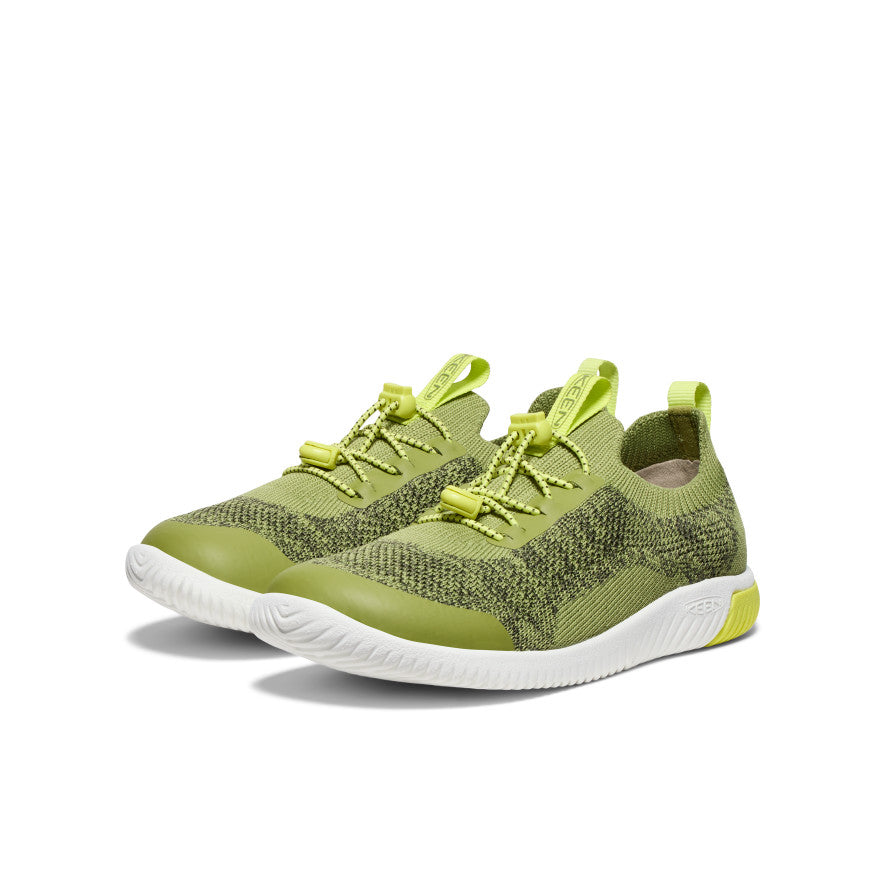 Keen Outlet | Big Kids' KNX Knit Sneaker Iguana/Evening Primrose