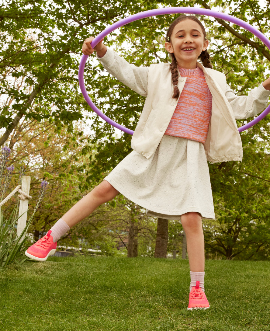 Keen Outlet | Big Kids' KNX Knit Sneaker Iguana/Evening Primrose